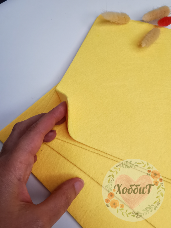 Фетр жесткий 2мм. (желтый), 20*30см.